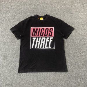 Gallery Black Short Sleeve Skull Lettering T-Shirt